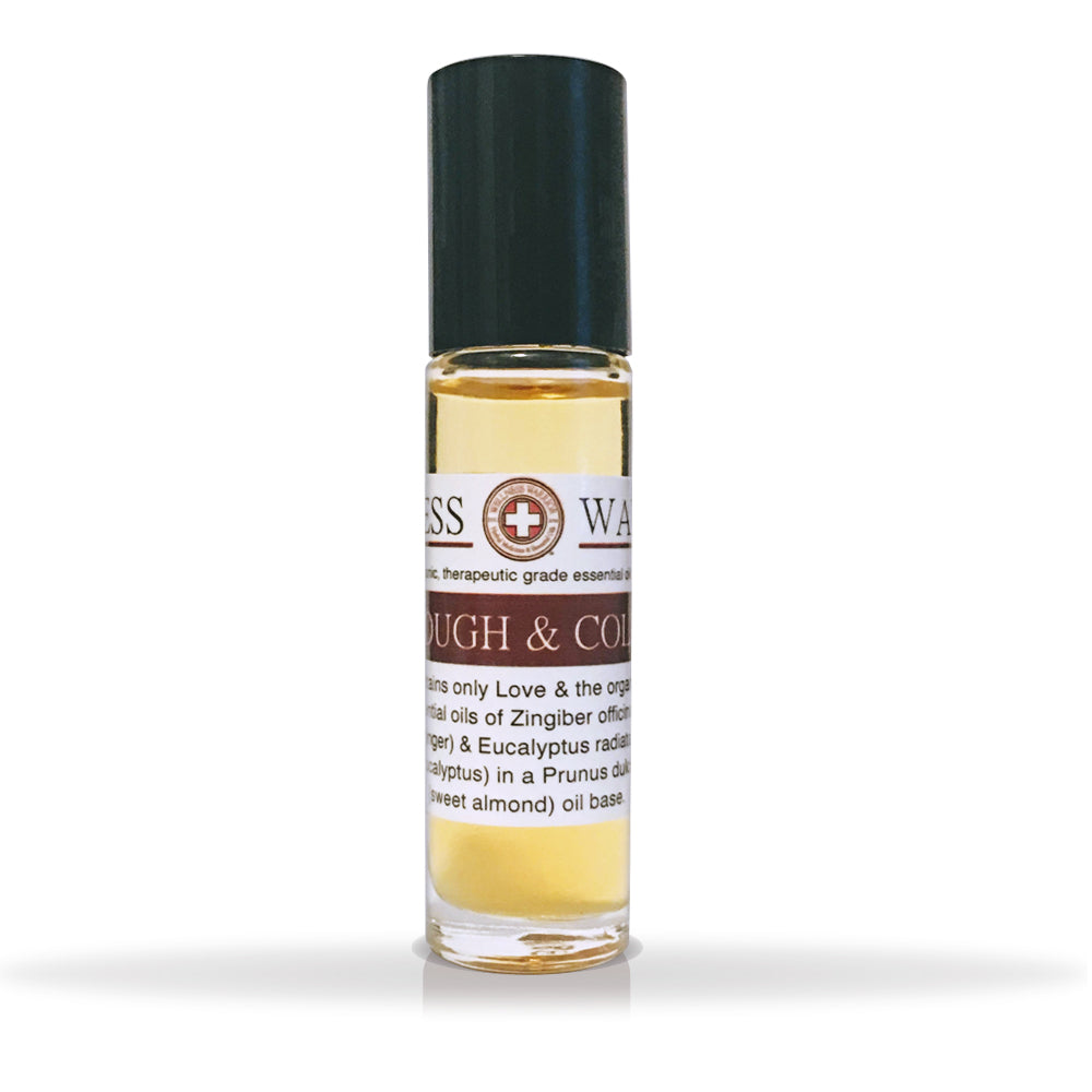 Cough & Cold Essential Oil Blend - First Aid for Respiratory - Roller Bottle